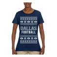 thumbnail image 2 of Wild Bobby City of Dallas DAL American Football Fantasy Fan Sports Women Graphic T-Shirt, Navy, Medium, 2 of 6
