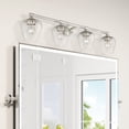 thumbnail image 5 of 17474-91 Livex Lighting Willow - 4 Light Bath Vanity In Transitional Style-9.5 Inches Tall and 35.5 Inches Wide-Brushed Nickel Finish, 5 of 10