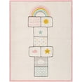 thumbnail image 3 of Unique Loom Whimsy Kids Collection Area Rug - Hopscotch (7' 10" x 10' Rectangle Ivory/Light Blue) Perfect For Kids Bed Room/Nursery Room/Living Room/Class Room/Play Room, 3 of 5