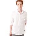 thumbnail image 6 of Avva Men's 100% Cotton, Regular Fit, Long Sleeve, Classic Collar, Knitted Fabric Shirt, X-Large, White, 6 of 7