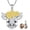 cow, variant on Pig Locket Necklace 925 Sterling Silver Women's Lockets Picture Necklace Memorial Photo Jewelry as Birthday Gifts for Sisters Women