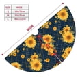 thumbnail image 3 of Picia Blue Striped Sunflower A Print Christmas Tree Skirt , Christmas Tree Skirt Ornaments for Merry Christmas Holiday Party Decorations Indoor Outdoor-48", 3 of 7