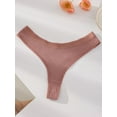 thumbnail image 4 of Wausea Cotton Thongs for Women Breathable Low Rise Bikini Lady Panties Womens Underwear Sexy, 7 Pack, M, 4 of 7