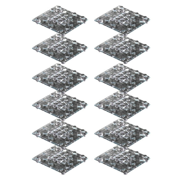 Springdale Lighting 4 inch W Woven 12-Piece Fused Glass Candle Votive Set