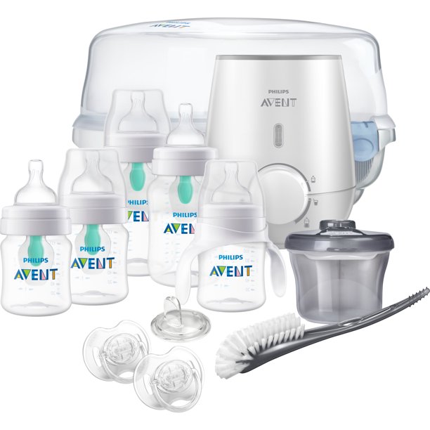 Philips Avent Anticolic Baby Bottle w/ AirFree vent Essentials Gift