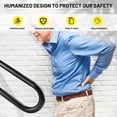 thumbnail image 2 of Lishi Black U-Shaped Handrail for 1-2 Outdoor Steps, 20" Stair Railing, Garage Safety Grab Bar, 2 of 5