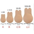 thumbnail image 3 of 3 Pairs Invisible Bra Adhesive Strapless Bra Push Up Sticky Bra Lift Nippleless Covers Rabbit Bra Breast Pasties, 3 of 5