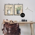 thumbnail image 4 of Stupell Industries Traditional Flowers Pitcher Pot Plants & Flowers Painting Gray Floater Framed Canvas Art Print Wall Art, 17 x 21, Set of 2, 4 of 10