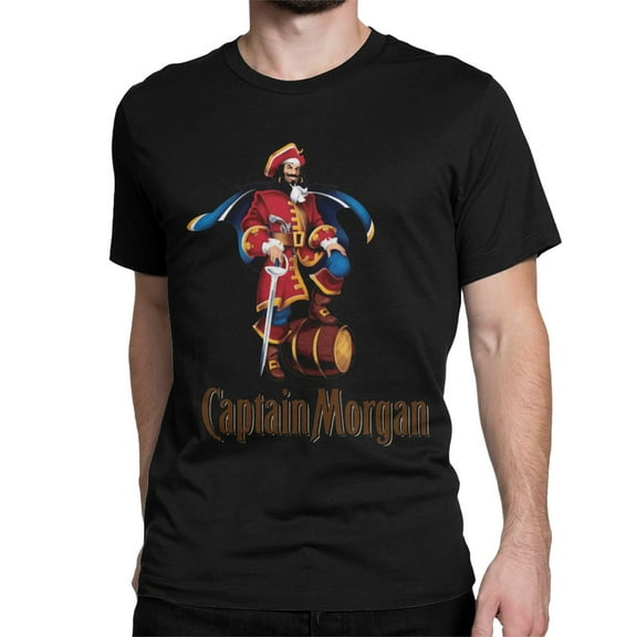 Captain Morgan T Shirts Men Women 100% Cotton Vintage T-Shirt O Neck Tees Short Sleeve Tops Summer