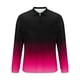 thumbnail image 5 of Blusa y camisa de manga larga con cuello vuelto para hombre, informal, con cuello vuelto, estampado, para fitness, deportiva, de manga larga, de poliéster, 5 of 5