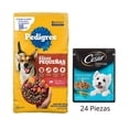 thumbnail image 1 of Pedigree Adulto Raza Pequeña 20 Kg + Caja Cesar Adulto Sobre Cordero y Vegetales 75 gr (24 Pzas), 1 of 7