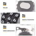 thumbnail image 3 of MasteelfCA Snowboard Password Lock Three Combination Mountain Bike Locks Snowboard Lock, 3 of 8
