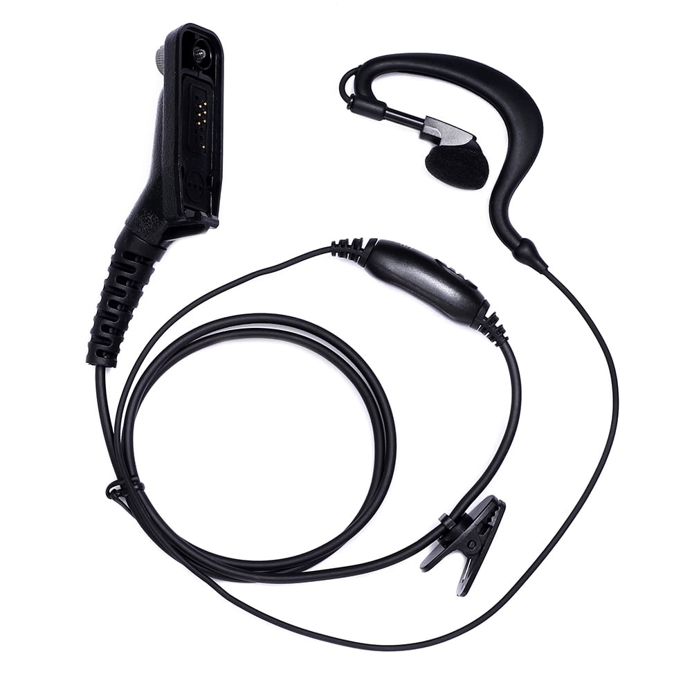QUICK RELEASE 2 WIRE HEADSET W/PTT MIC MOTOROLA XPR6550 XPR6500 XPR6350 XPR6580 