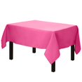 thumbnail image 1 of Gee Di Moda Mantel cuadrado – Mantel fucsia de 52.0 x 52.0 in para mesas pequeñas cuadradas o redondas – Tela lavable resistente – para mesa de buffet, fiesta, cena, boda y baby shower, 1 of 1
