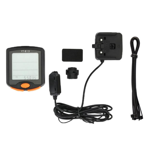 Computadora de ciclismo inalámbrica Wried con retroiluminación LCD, computadora de bicicleta de montaña, velocímetro, odómetro, piezas para montar en Cableado Baoblaze Bike Computer Wireless