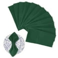 thumbnail image 1 of Uxcell 12-Pack Servilletas de Tela, 17" x 17" Servilletas de Algodón para Otoño, Servilletas de Cena Lavables para Bodas [Verde Oscuro], 1 of 1