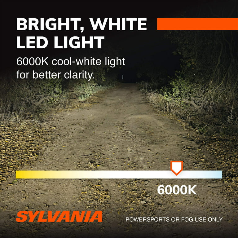 Sylvania 9003 LED Fog Light and Powersport Bulb - 2 Pack 
