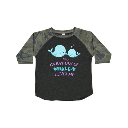 

Inktastic My Great Uncle Whale-y Loves Me Gift Toddler Boy or Toddler Girl T-Shirt