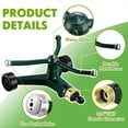 thumbnail image 3 of Metal Rotary Lawn Sprinkler 3 Arm Heavy Duty 360 Degree Automatic Revolving Whirling Water Sprinkler with Wheeled Base, 3 of 6