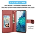 thumbnail image 7 of Galaxy S20 FE 5G Case, Galaxy S20 Fan Edition Wallet Case, Takfox PU Leather Case Kickstand Cash ID Credit Card Slots Holder Flip Phone Case Cover Detachable Magnetic Hard Case & Strap,Wine Red, 7 of 7