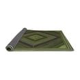 thumbnail image 2 of Ahgly Company Indoor Round Abstract Turquoise Blue Contemporary Area Rugs, 3' Round, 2 of 4