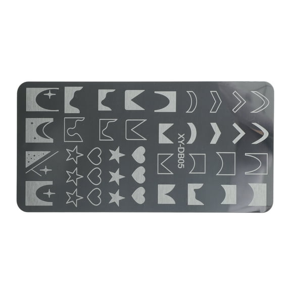 Unique Bargains 1 Pc Colorful Nail Art Stamp XY-DB05 1pcs Silver Tone