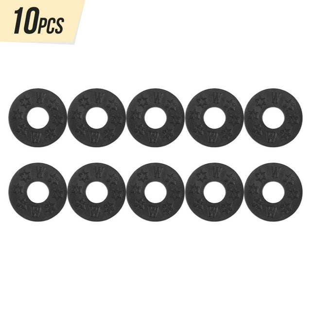 Bloqueo de correa 10pcs Guitar Strap Locks Blocks Material de goma antideslizante Piezas de guitarra Accesorios para guitarras acústicas / eléctricas Bajo Tomshoo Bloqueo de correa