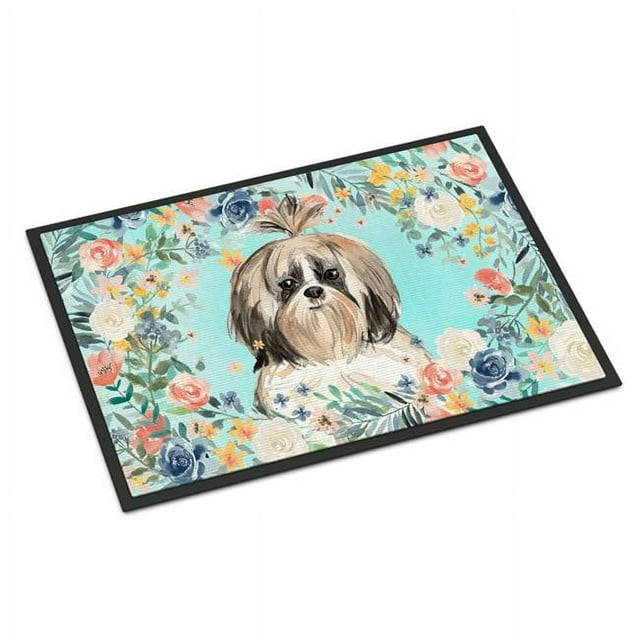 Carolines Treasures CK3410MAT Tapis Intérieur Ou Extérieur 18 x 27 Po. Shih Tzu