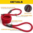 thumbnail image 2 of Slip Lead Fida Durable de 1,8 m x 1,3 cm para perros grandes y medianos, color rojo, 2 of 7