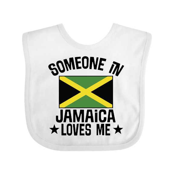 Inktastic Jamaican Vacation Someone in Jamaica Loves Me Boys or Girls Baby Bib