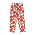 thumbnail image 4 of Goofa Hand Drawn Tomatoes Printed Soft Pajama Pants for Women, Wide Leg Comfy Casual Lounge Yoga Pants-Small, 4 of 9