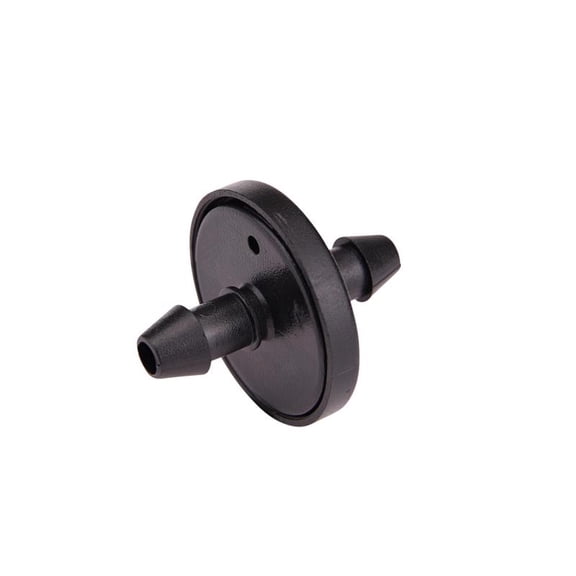 Raindrip 117025B In-Line Pressure Compensating Mini Dripper, 1 gph, Black Base