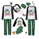 thumbnail image 1 of Pijamas familiares navideños a juego, conjuntos de pijamas verdes, My Gnomies, en julio, 1 of 3