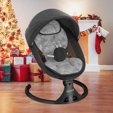 Portable Baby Swing Baby Swings for Infants with Remote Control,Lightweight,Soft Padded Seat with 5-Point Harness for 0-12 Months Newborns Boy Girl Suitable For Max 20Lbs Baby Swing Ind