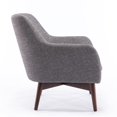 thumbnail image 4 of Paris Accent Chair in Ashen Gray Woven Polyester Performance Fabric, 4 of 13
