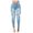 Light blue, variant on Summer Clearance Sexy Women Slim Washed Ripped Hole Gradient Long Jeans Denim Sexy Regular Pants