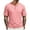 Pink, variant on Men's Ribbed Henley T Shirt 2026 Short Sleeve Slim Fit Soft Stretch Casual Daily Wear Fashion Tee Tops Khaki 2XL