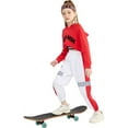 thumbnail image 3 of LOLANTA Girls 3 Piece Outfits Cropped Hoodie Tank Top Jogger Pants Set Hip Hop Jazz Street Dance Skateboarding Clothes, 3 of 5
