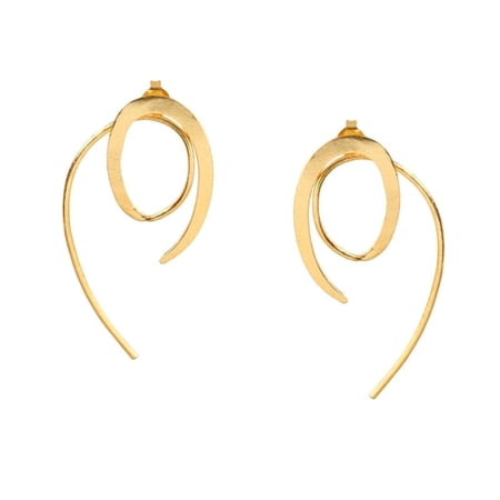 Tara Juvel 18K Gold Plated Handmade Brass Earrings