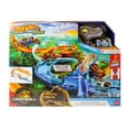thumbnail image 6 of Hot Wheels RacerVerse Jurassic World Crash & Splash Track Set & Die-Cast Dinosaur Toy Car, 6 of 6