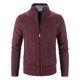 thumbnail image 1 of Suéter grueso de talla grande con forro polar para otoño e invierno, cárdigan de cuello alto, suéter casual coreano, abrigo para hombre, 1 of 5