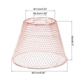 thumbnail image 2 of Pantalla de Lámpara de Malla Uxcell, Pantalla de Lámpara Colgante Industrial Retro Plegable para Bombilla E26/E27, Oro Rosa, 2 of 6
