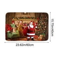 thumbnail image 3 of Antqov Christmas Door Mat Non-Slip Washable Doormat 24x16" Small Soft Christmas Rug for Indoor Outdoor Kitchen Bedroom Home, 3 of 6