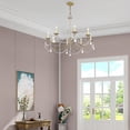 thumbnail image 5 of Livex Lighting Pennington Chandelier in Hand Painted Antique Silver Leaf, 5 of 14