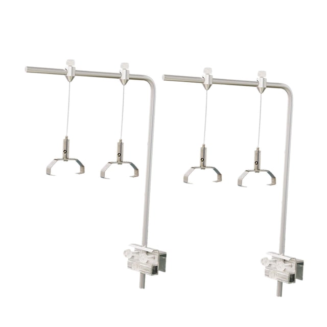 Milaget Fish Tank Lamp Holder Lamp Support Fish Tank Accessory Aquarium Lamp Bracket with 4 Clips