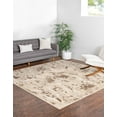 thumbnail image 4 of Unique Loom Finsbury Collection Area Rug - Diana (7' 10" Square Beige/Ivory), 4 of 11