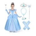 thumbnail image 1 of Vestido de princesa Spooktacular Creations azul para niñas de 3 a 10 años, 1 of 7