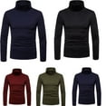 thumbnail image 4 of SUNSIOM Winter Thermal Turtle Neck Skivvy Pullover Stretch Basic Thick T Shirt, 4 of 5