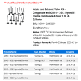 thumbnail image 2 of Intake and Exhaust Valve Kit - Compatible with 2001 - 2012 Hyundai Elantra Hatchback 4-Door 2.0L 4-Cylinder 2002 2003 2004 2005 2006 2007 2008 2009 2010 2011, 2 of 2