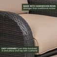 thumbnail image 4 of Hanover Strathmere Steel Outdoor Recliner with Cushions, Tan, 4 of 13